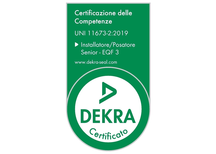 Posatori certificati DEKRA