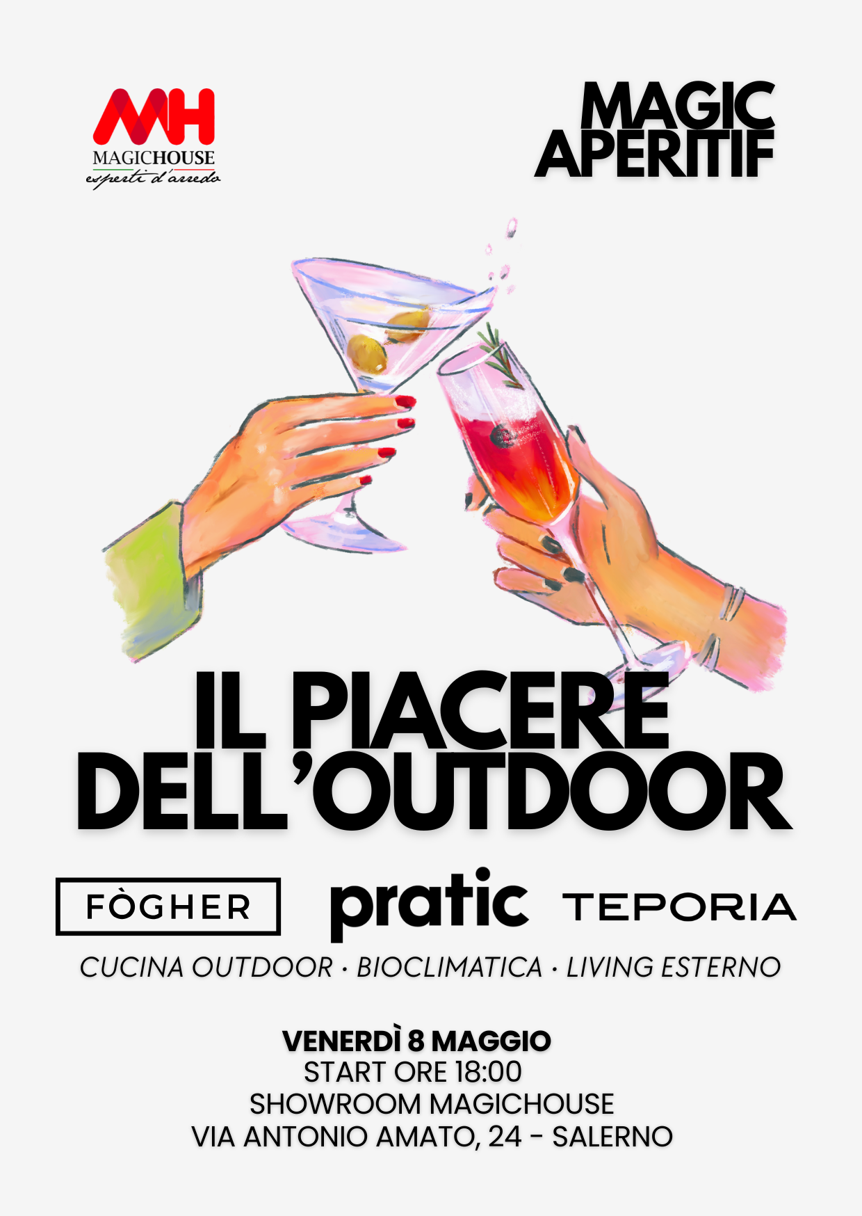 Venerdì 8 maggio 2026 – MagicAperitif- Il piacere dell’outdoor